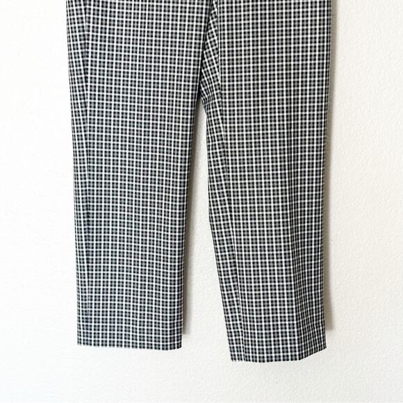 J. Crew Pants Women Pull-on Straight-leg Check Slim Fit Career Office Business 4 - Picture 4 of 7